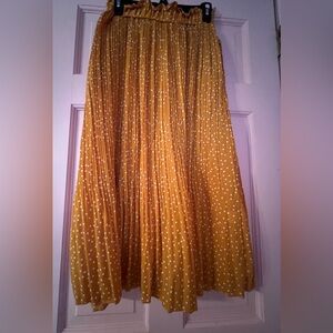 Polka dot midi skirt